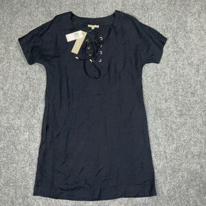 Joan Vass Dress Womens Size 8 Blue Linen Blend Janice Casual Career Old Money